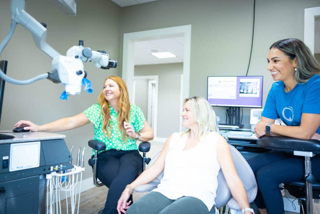 Endodontist, Dr. Townsend With Patient At NWA Endodontic Specialists in Bentonville & Fayetteville, AR