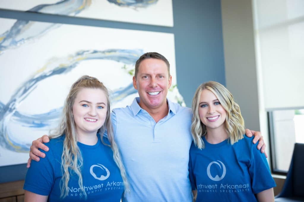 Endodontist Dr. Behrents with team at NWA Endodontic Specialists - Bentonville & Fayetteville, AR