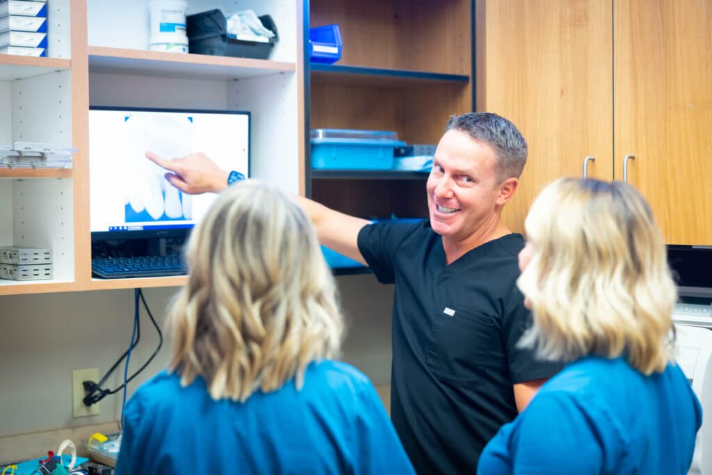 Endodontist Dr. Behrents With Paitent - Northwest Arkansas Endodontic Specialists - Bentonville & Fayetteville, AR